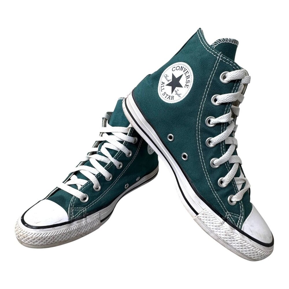 Converse Unisex All Star High A04544F Green White Sneakers Shoes Size 6 Men 8 W